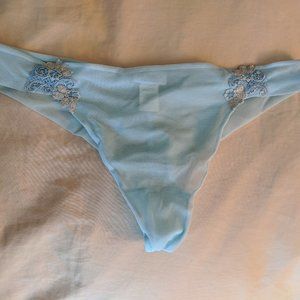 La Perla Villa Toscana Blue Mesh Brief Panty M 3